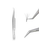 Nagaraku Titanium Alloy Eyelash Extension Tweezers - Professional Precision Light & Bent Design for Easy Fanning - Buy Online on GoSupps.com