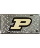 Purdue Diamond Embossed Metal License Plate - Officially Licensed - 6 x 12 - Buy Online on GoSupps.com