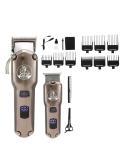 High-Power Hair Cutting Tool - 2-Piece Clipper Set with LCD Display for Salon Quality Haircuts | International Shipping Available - Buy Online on GoSupps.com