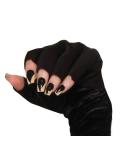 Shoperama Artificial Cat Claws - Black Self-Adhesive Fingernails for Halloween Witch Vampire & Monster Costumes - International Shipping Available - Buy Online on GoSupps.com
