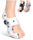 Adjustable Bunion Corrector for Men & Women - Orthopedic Toe Straightener with Non-Slip Heel Strap & Silicone Pad - Grey - Buy Online on GoSupps.com