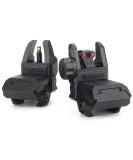 Aecktech Green & Red Full Dots Polymer Fiber Optics Iron Sights Set - Front & Rear | Black - Buy Online on GoSupps.com