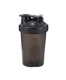 AIDSHUNN 400ml Protein Shaker Bottle with Mixer Ball | Leak-Proof Flip Cap | 14oz Gym Sports Supplement Cup - Black - Buy Online on GoSupps.com