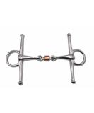 AMKA Gag Bit Double Jointed with Copper Roller | Stainless Steel | 15mm Thickness | Rings 45mm | International Shipping Available - Buy Online on GoSupps.com