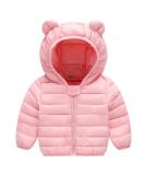 Pink Kids Puffer Jacket - Winter Hooded Coat for Boys and Girls (3-4 Years) - Buy Online on GoSupps.com