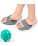 Arch Support Slippers for Plantar Fasciitis Relief | Bunion Corrector & Toe Separators | New Arrival in Gray - Buy Online on GoSupps.com
