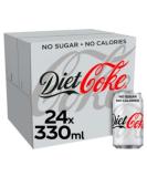 Diet Coke Low Sugar Cola Soft Drink (330ml) Cola 330ml - Pack of 24 - Buy Online on GoSupps.com