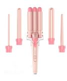 Waver Curling Iron Wand | BESTOPE PRO 5 in 1 Curling Set | Fast Heating Hair Curler for All Hair Types - Soft Pink - Buy Online on GoSupps.com