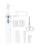 Buy Electric Eyebrow Trimmer & Facial Hair Razor | Rechargeable Painless Detail Shaver | Perfect for Beard & Neck - White - Buy Online on GoSupps.com