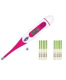 BabyMad Basal Thermometer (HOT Pink) + 30 Ovulation Tests - Body Temperature Ovulation Test Thermometer + Free BBT Fertility Chart - Buy Online on GoSupps.com