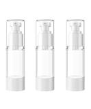 TIANZD 3Pcs Empty 30ml Transparent Airless Pump Bottles Refillable Clear Travel Vacuum Lotion Pump Containers for Cosmetic Foundation Lotion Gel - No Straw Required - Buy Online on GoSupps.com