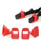 Amacoam Car Seats Fastening Set - Universal Isofix Connector Aids | 4-Piece Red Anchor Kit for Secure Seat Installation - Buy Online on GoSupps.com