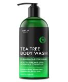 Tea Tree Body Wash for Men & Women - 12oz Tea Tree Oil Shower Gel for Ringworm & Foot Care - Buy Online on GoSupps.com