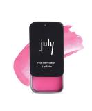 July Fruit Berry Kiss Lip Balm - 24hr Moisturization SPF 15 Jojoba & Almond Oil for Soft Plump Lips - Hydrate & Lighten - 10gm - Buy Online on GoSupps.com