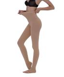 AMZAM 15-20 mmHg Graduated Compression Pantyhose for Women Men - Waist High Support Tights for Edema, Varicose Veins, DVT - Beige, L - Buy Online on GoSupps.com