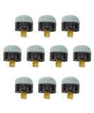 Felson Billiard Supplies 10 Brass Screw-On Pool Cue Tips - Standard 12mm Size - Soft Tips for Use with Screw-in Ferrules - Buy Online on GoSupps.com
