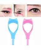 Pack of 2 Eyelash Comb Applicators - 3in1 Mascara Shield Brush & Curler Guide Tool (Blue+Pink) - Perfect for Upper & Lower Lashes | International Shipping - Buy Online on GoSupps.com