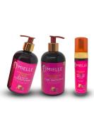 Mielle Pomegranate & Honey Leave In Conditioner & Curl Smoothie Combo | Long-Lasting Moisture for Thick Curly Hair - International Shipping Available - Buy Online on GoSupps.com