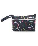 Qiantull Mini Diaper Bag | Waterproof Wet Dry Cloth Organizer | Colorful Animal Pattern | 22x15cm Travel & Beach Bag for Babies - Buy Online on GoSupps.com