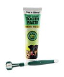Natural Toothpaste & Toothbrush for Pets | Allergen-Free Dental Care | 100g Tube, Peppermint Flavor - Buy Online on GoSupps.com