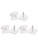 HARFINGTON 3 Pairs TPU Kitten Heel Tips - Transparent Replacement Caps for Women's High Heels - 3mm Pin 16mm Square Heel Repair - Buy Online on GoSupps.com