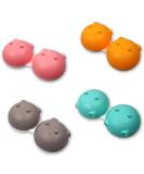 New Cute Hippo Contact Lens Container - Portable Travel Soaking Case | Fun Gray Design - Buy Online on GoSupps.com
