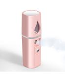 GIVERARE Nano Facial Steamer Mini Mister with Mirror, USB Rechargeable Mist Sprayer - Pink | Hydrating Face, Makeup, Skin Care, Eyelash Extensions - Buy Online on GoSupps.com