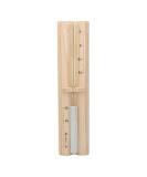 Navaris sauna hourglass made of pine wood - 15 minutes sauna tube - heat -resistant wood watch to turn - 29.5 x 7.5 x 4 cm - light brown with white sand - Buy Online on GoSupps.com