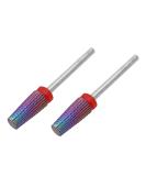 Gasea 2Pcs Naill Drill Bit Fine Grit Tapered Nail File Drill Bit 3/32" Shank Professional Fast Remove Acrylic Nails File Tool for Manicure Pedicure - Buy Online on GoSupps.com