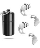 Reusable Soft Silicone Ear Plugs for Sleeping, Snoring, Work & Studying - 2 Pairs Grey - Buy Online on GoSupps.com