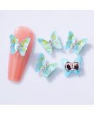 3D Nail Art Rhinestone Crystal AB Butterfly Charms Sparkle Nail Decoration Jewerlry Hand Craft DIY Accessories (MJ07) - Buy Online on GoSupps.com