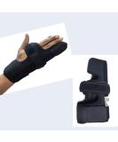 WITSOUL Boxer Finger Splint - Adjustable Support for Pinky Ring Middle Metacarpals & Knuckles - Black - Small - Right/Left Hand - International Shipping Available - Buy Online on GoSupps.com