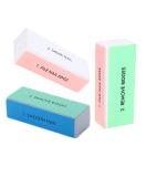 3PCS Nail Buffer Blocks 4-Sided Grit Professional Nail Files Manicure Treatment Sanding File for Shiny Glossy Surface Natural Nails Acrylic Nail Home Salons Use - Buy Online on GoSupps.com
