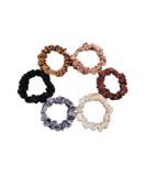 6Pcs Premium Satin Scrunchies - Elastic Hair Bands for Women & Girls | Stylish Ponytail Holders & Hair Accessories - Buy Online on GoSupps.com