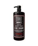 Dead Sea Collection Men s Body Wash 33.8 Fl. Oz - Sandalwood 3 in 1 Body Wash Face Wash Shower Gel & Shampoo for Men - Fresh & Cool Cleanliness - Buy Online on GoSupps.com
