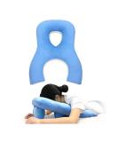 Face Down Pillow for Sleeping After Eye Surgery Head Positioning Prone Pillow for Massage Napping Tanning Pillow with Face Hole Doughnut Bed Cradle Cushion Detached Retina Vitrectomy Recovery Blue - Buy Online on GoSupps.com