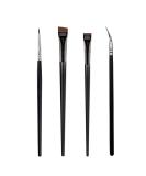 4-Piece Eyeliner Brush Set - Angled Flat Bent & Pencil Point Brushes for Flawless Eye Makeup | International Shipping Available - Buy Online on GoSupps.com