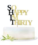 Double Sided Glitter So Happy I'm Thirty Cake Topper Birthday Cake Toppers for 30th Birthday Party Decorations. - Buy Online on GoSupps.com