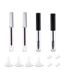 8ml Empty Mascara Tube with Wand Set - DIY Eyelash Cream Container Bottle with Rubber Inserts and Funnels (Silver/Black) - Buy Online on GoSupps.com