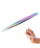 Professional Stainless Steel Nail Art Tweezers | Pointed Eyelash Extensions & Manicure Tools - Buy Online on GoSupps.com