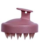 Hair Shampoo Brush & Scalp Massager - Soft Silicone Bristles for Wet & Dry Use Promotes Hair Growth - Pink - Buy Online on GoSupps.com