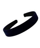 Dark Navy Blue Velvet Feel Alice Hair Band Headband 2.5cm (1) Wide by Pritties Accessories Dark Blue 1 piece (1 pack) - Buy Online on GoSupps.com