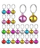 BLMHTWO 24PCS Cat Dog Collar Bells Cat Bells Collar Charms with Keyrings Colorful Pet Collar Bells Kitty & Puppy Loud Bell Pendant for Dog Cat Collar DIY Craft Decoration(Assorted Color) - Buy Online on GoSupps.com