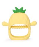 Socub Silicone Baby Teething Toy | BPA-Free Mitten Teether for Infants 12 Months+ | Soothes Sore Gums, Promotes Sucking Needs | Yellow - Buy Online on GoSupps.com