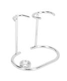 Stainless Steel Razor Stand - Modern Portable Shaving Brush Holder - Rustless Design for Restroom (Silver) | International Shipping - Buy Online on GoSupps.com