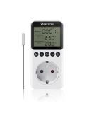 KetoTek Day Night Thermostat Socket | Digital Temperature Controller with 3m Sensor & Timer for Heating & Cooling | International Shipping Available - Buy Online on GoSupps.com