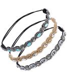 iLoveCos Vintage Handmade Hairband | Rhinestone Crystal Pearls Elastic Headband for Women | Fashionable Accessories - Buy Online on GoSupps.com