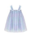 PythJooh Baby Girl Tulle Princess Dress | Sleeveless Butterfly Wings Tutu Sundress for 0-4 Years | 6-9 Months Starry Blue - Buy Online on GoSupps.com