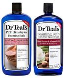 Dr Teal's Foaming Bath Combo Pack - Restore & Replenish with Pink Himalayan, Soften & Moisturize with Shea Butter & Almond Oil - 68 fl oz Total - Buy Online on GoSupps.com