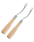 2 Pieces 6.3 Inch Wooden Bent Latch Hook Crochet Needle, Knitting Tool for Rug Making and Art Crafts Latch Hook latch hook - Buy Online on GoSupps.com